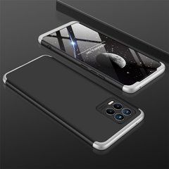 Защитный чехол GKK Full 360 для Realme 8 / 8 Pro Черный / Серебристый