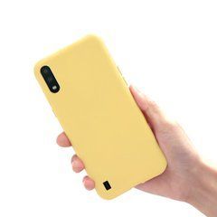 Защитный чехол Liquid Case Full Cover для Samsung A015F Galaxy A01 Желтый
