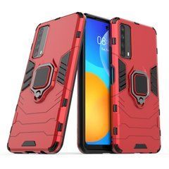 Защитный чехол Strong Guard Ring для Huawei P Smart 2021 Красный