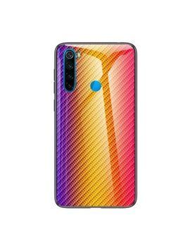 Защитный чехол Knitin Carbon для Xiaomi Redmi Note 8 / Note 8 2021 Оранжевый