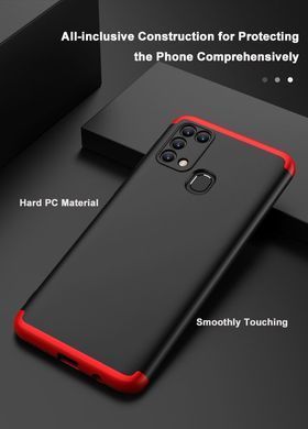 Захисний чохол GKK Full 360 для Samsung M315F Galaxy M31 Чорний / Червоний