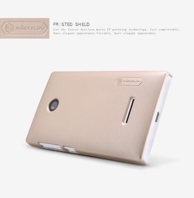 Захисний чохол Nillkin Frosted Shield для Microsoft Lumia 435 Золотий