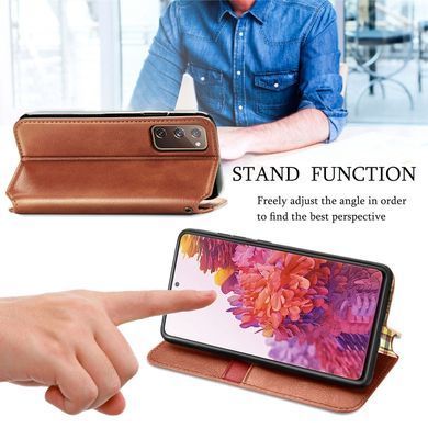 Чохол-книжка Tessero Book для Samsung Galaxy S20 FE / S20 FE 5G Коричневий