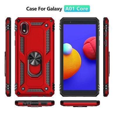 Защитный чехол Kvadrat Ring для Samsung A013F Galaxy A01 Core / M013F Galaxy M01 Core Красный