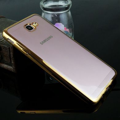 TPU чехол Electro-plating для Samsung G610F Galaxy J7 Prime (2016) Золотистый