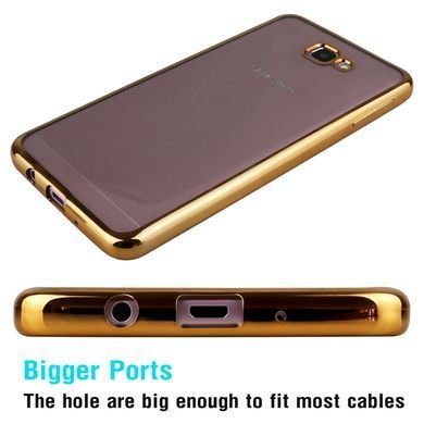 TPU чехол Electro-plating для Samsung G610F Galaxy J7 Prime (2016) Золотистый