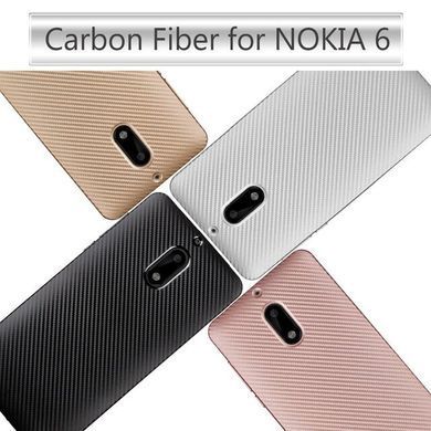 Защитный чехол Carbon TPU для Nokia 6 2017 Черный