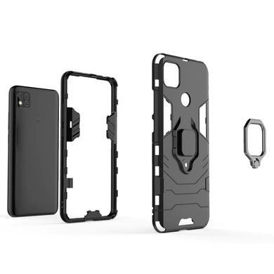 Захисний чохол Strong Guard Ring для Xiaomi Redmi 9C / Redmi 10A Чорний