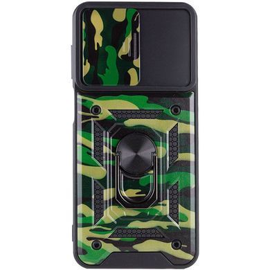 Защитный чехол Camo Ring Lock для Samsung Galaxy M23 5G / M13 4G Зеленый