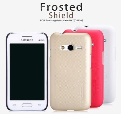 Защитный чехол Nillkin Frosted Shield для Samsung G313H Galaxy Ace 4 Черный