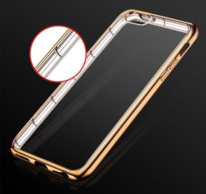 TPU чохол Electro-plating для iPhone 4 / 4S Золотий