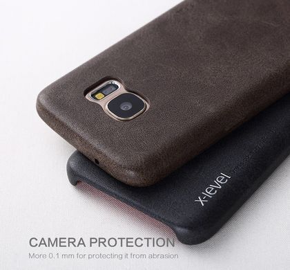 Защитный чехол X-level Vintage для Samsung G935F Galaxy S7 Edge Коричневый