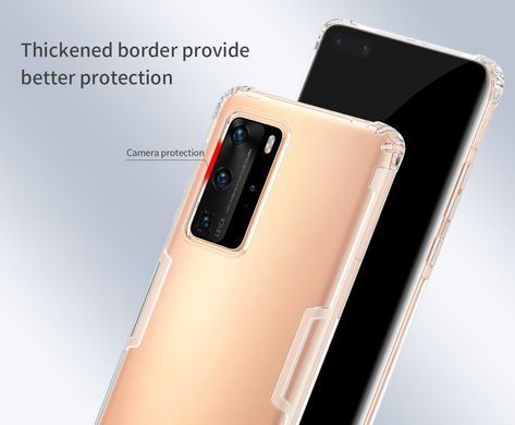 TPU чохол Nillkin Nature для Huawei P40 Pro Прозорий