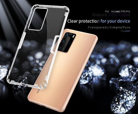 TPU чохол Nillkin Nature для Huawei P40 Pro Прозорий