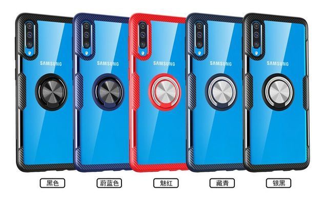 Защитный чехол Crystal Ring для Samsung A505F Galaxy A50 / A507F Galaxy A50s / A307F Galaxy A30s Черный