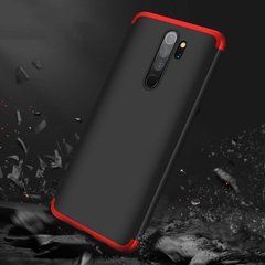 Захисний чохол GKK Full 360 для Xiaomi Redmi Note 8 Pro Чорний / Червоний