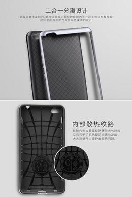Ударопрочный чехол iPaky TPU+PC для Xiaomi Redmi 3 Черный / Серебристый