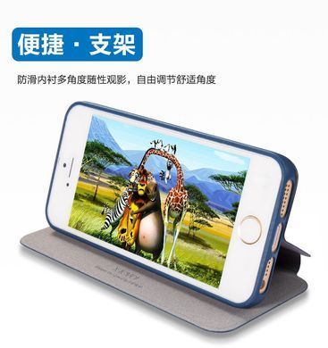 Чохол-книжка X-level FIB Color для iPhone 5 / iPhone 5S / iPhone SE Золотий