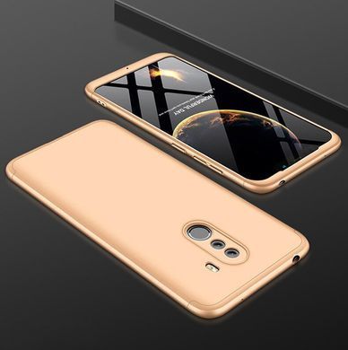 Защитный чехол GKK Full 360 для Xiaomi Pocophone F1 Золотистый