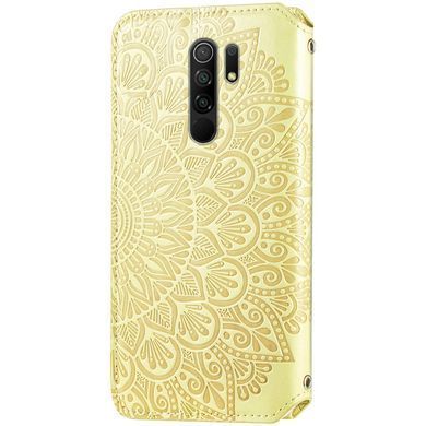 Чехол-книжка Flower Book для Xiaomi Redmi 9 Желтый