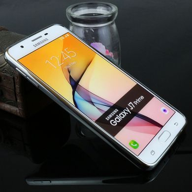 TPU чехол Electro-plating для Samsung G610F Galaxy J7 Prime (2016) Серебристый