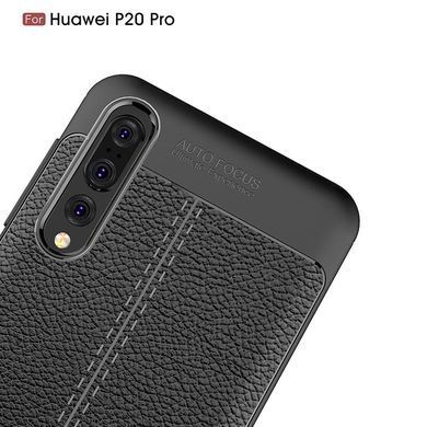 Защитный чехол Leather для Huawei P20 Pro Черный