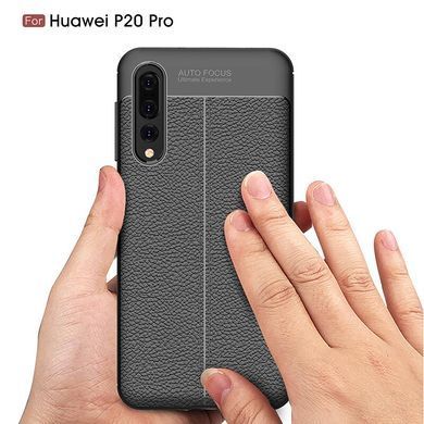 Защитный чехол Leather для Huawei P20 Pro Черный
