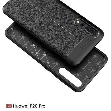 Защитный чехол Leather для Huawei P20 Pro Черный