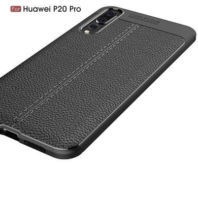 Защитный чехол Leather для Huawei P20 Pro Черный