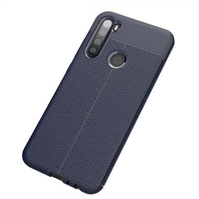 Защитный чехол Leather для Xiaomi Redmi Note 8 / Note 8 2021 Синий