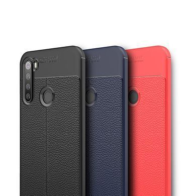 Защитный чехол Leather для Xiaomi Redmi Note 8 / Note 8 2021 Синий