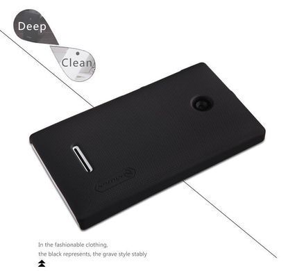 Захисний чохол Nillkin Frosted Shield для Microsoft Lumia 435 Чорний