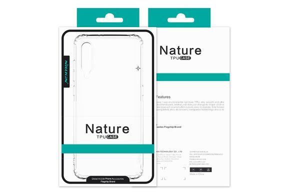 TPU чехол Nillkin Nature для Xiaomi Mi 10 / Mi 10 Pro Прозрачный