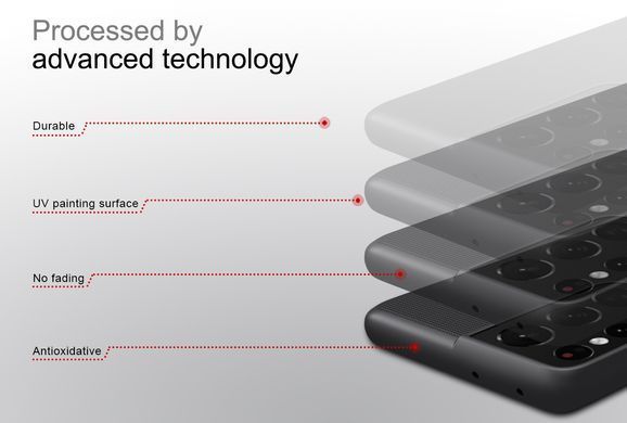 Защитный чехол Nillkin Frosted Shield для Samsung Galaxy S21 Ultra Черный