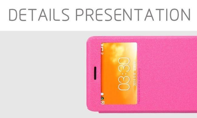 Чохол-книжка Nillkin Sparkle для Lenovo S860 Рожевий