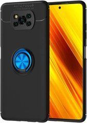 Захисний чохол Color Ring для Xiaomi Poco X3 / X3 NFC / X3 Pro Чорний / Синій