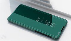 Чехол-книжка Clear View Mirror (TPU) для Xiaomi Redmi Note 8 / Note 8 2021 Зеленый