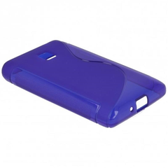 Чехол TPU S-line для LG E425 / E435 Optimus L3 II Синий