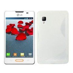 Чохол TPU S-line для LG E440 / E445 Optimus L4 II Білий