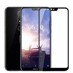 Защитное стекло 3D Plus для Nokia 6.1 Plus 2018 (Nokia X6) Черный