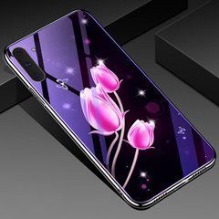 Защитный чехол Fantasy с глянцевыми торцами для Samsung N970F Galaxy Note 10 (тюльпаны) Розовый