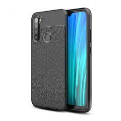 Защитный чехол Leather для Xiaomi Redmi Note 8 / Note 8 2021 Черный