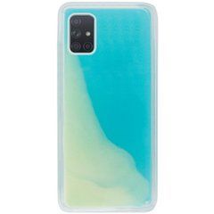 Захисний чохол Neon с песком для Samsung A515F Galaxy A51 2020 Блакитний