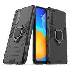 Защитный чехол Strong Guard Ring для Huawei P Smart 2021 Черный