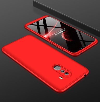 Защитный чехол GKK Full 360 для Xiaomi Pocophone F1 Красный