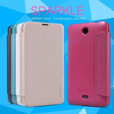 Чехол-книжка Nillkin Sparkle для Microsoft Lumia 430 Белый