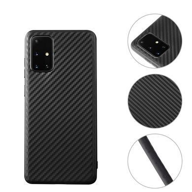Защитный чехол Carbon TPU для Samsung A715F Galaxy A71 2020 Черный