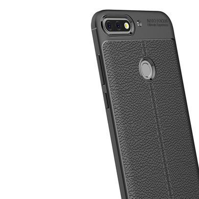 Защитный чехол Leather для Huawei Y7 Prime 2018 Красный