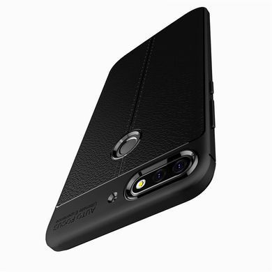 Защитный чехол Leather для Huawei Y7 Prime 2018 Красный