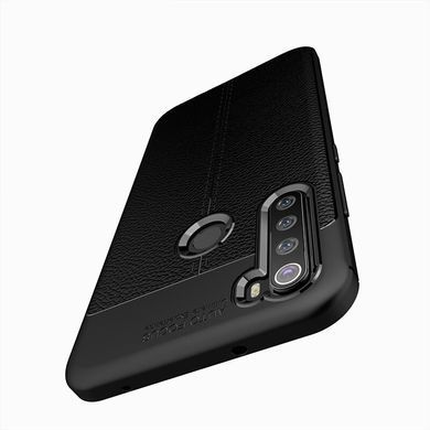 Защитный чехол Leather для Xiaomi Redmi Note 8 / Note 8 2021 Черный